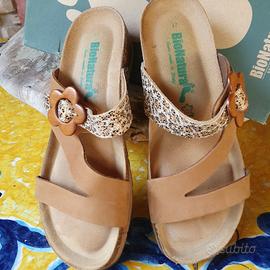 Bionatura ciabatte comode in pelle n.37 (USATE)