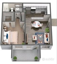 Attico ad Olgiate Comasco nuovo-posto auto