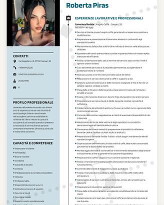 Cameriera / barista