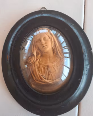 Medaglione devozionale in altorilievo del XIX sec