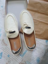 Slip-On in pelle color crema NOHOWStyle M. di Vaio