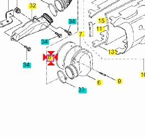 Filtro aria raffredamento cinghia Yamaha X Max 125