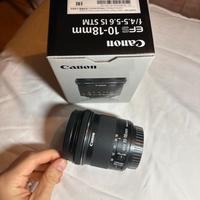 Obiettivo Zoom grandangolare Canon 10-18mm