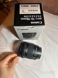 Obiettivo Zoom grandangolare Canon 10-18mm