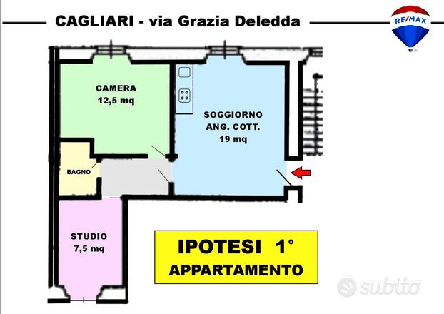 Trilocale compatto a Cagliari zona P.zza Repubblic