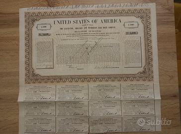 Antico titolo azionario Galveston 1855