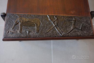 Tavolino vintage ferro e legno