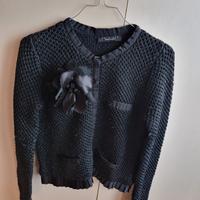 Giacca Twin Set nera con bottoni automatici TG M42