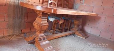 tavolo e 5 sedie
rovere 