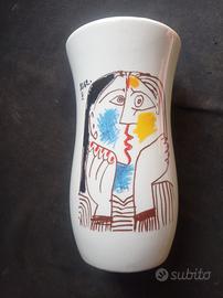 VASO  PORCELLANA TOGNANA  (PER  "MMI  PICASSO")