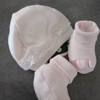 Cappellino +babuccia neonato 0/3 mesi