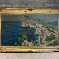“Veduta costiera” Olio su Tela di Luciano Lutring