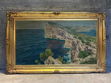 “Veduta costiera” Olio su Tela di Luciano Lutring