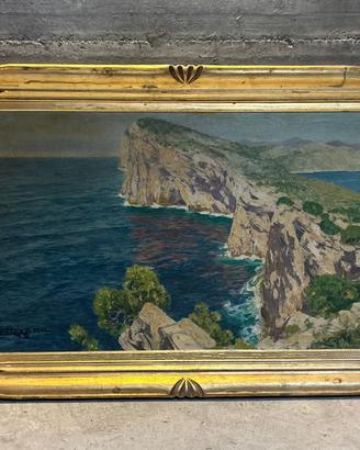 “Veduta costiera” Olio su Tela di Luciano Lutring