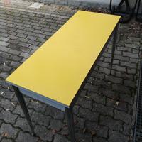 TAVOLA FORMICA GIALLA VINTAGE