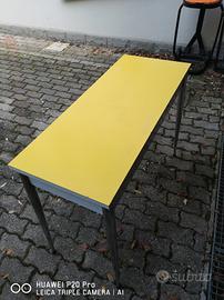 TAVOLA FORMICA GIALLA VINTAGE