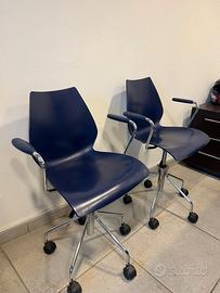 Sedie da Ufficio Girevoli Kartell Maui - Design