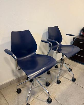 Sedie da Ufficio Girevoli Kartell Maui - Design