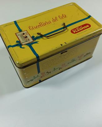 Scatola di latta vintage Plasmon anni '60 '70