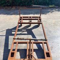 Carrello Rimorchio Agricolo in ferro 220x110 cm