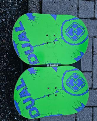 Dual edge snowboard