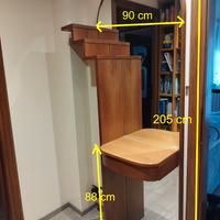 SPECCHIERA CON CASSETTO E APPENDIABITI