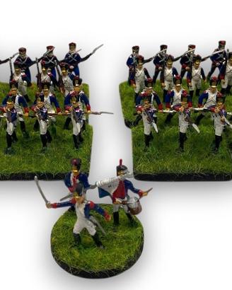 2 Battaglioni Fanteria Napoleonica Francese 25mm -