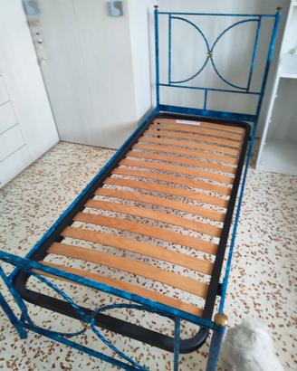 struttura  ferro battuto letto singolo