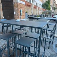 set Aldo tavolo alto piu 4 sgabelli