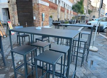 set Aldo tavolo alto piu 4 sgabelli