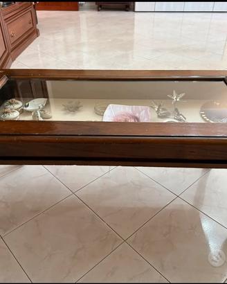 Tavolino Vetrina in Legno Massella