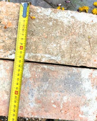 Tavelle antiche cotto fatte a mano 26x13cm