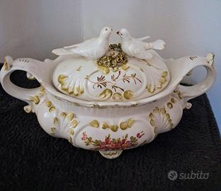 Centrotavola ceramica di Bassano vintage