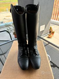 Riding boots black kids- stivali equitazione HKM
