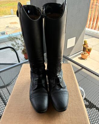 Riding boots black kids- stivali equitazione HKM