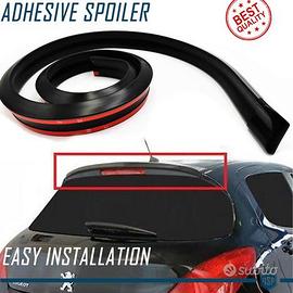 SPOILER Posteriore PER PEUGEOT Nero Lama Adesiva