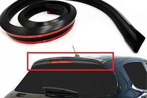 SPOILER Posteriore PER PEUGEOT Nero Lama Adesiva