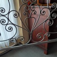 letto artigianale  in ferro una piazza vintage