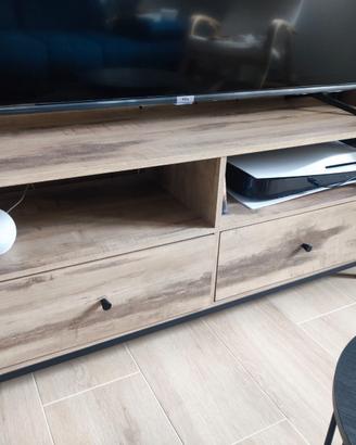 Mobili tv+credenza+lampada+orologio+tavolini