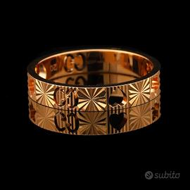 ANELLO GUCCI ICON STAR IN ORO ROSA 18 KT 750 NEW