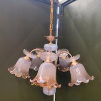 Lampadario Classico 5 luci dorato