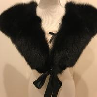 Collo di Pelliccia di Volpe Nera ORIGINALE