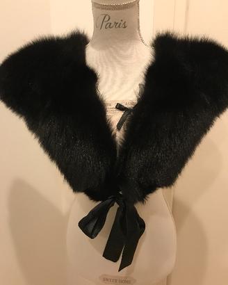 Collo di Pelliccia di Volpe Nera ORIGINALE