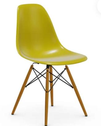 Vitra set 4 sedie Eames Plastic Side Chair Re Dsw