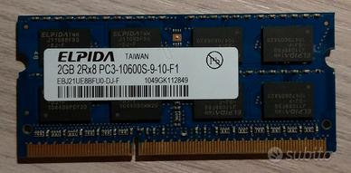 Ram Elpida 2GB DDR3 PC3-10600S-9-10-F1