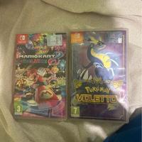 Mario kart deluxe e pokemon violetto