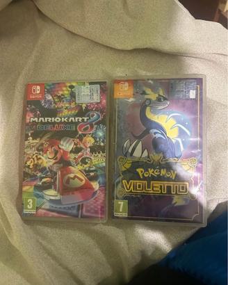 Mario kart deluxe e pokemon violetto