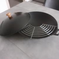 Wok in ghisa 37cm