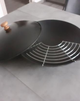 Wok in ghisa 37cm