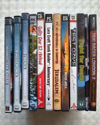 lotto 12 videogiochi PC anni 2000 in blocco o sing